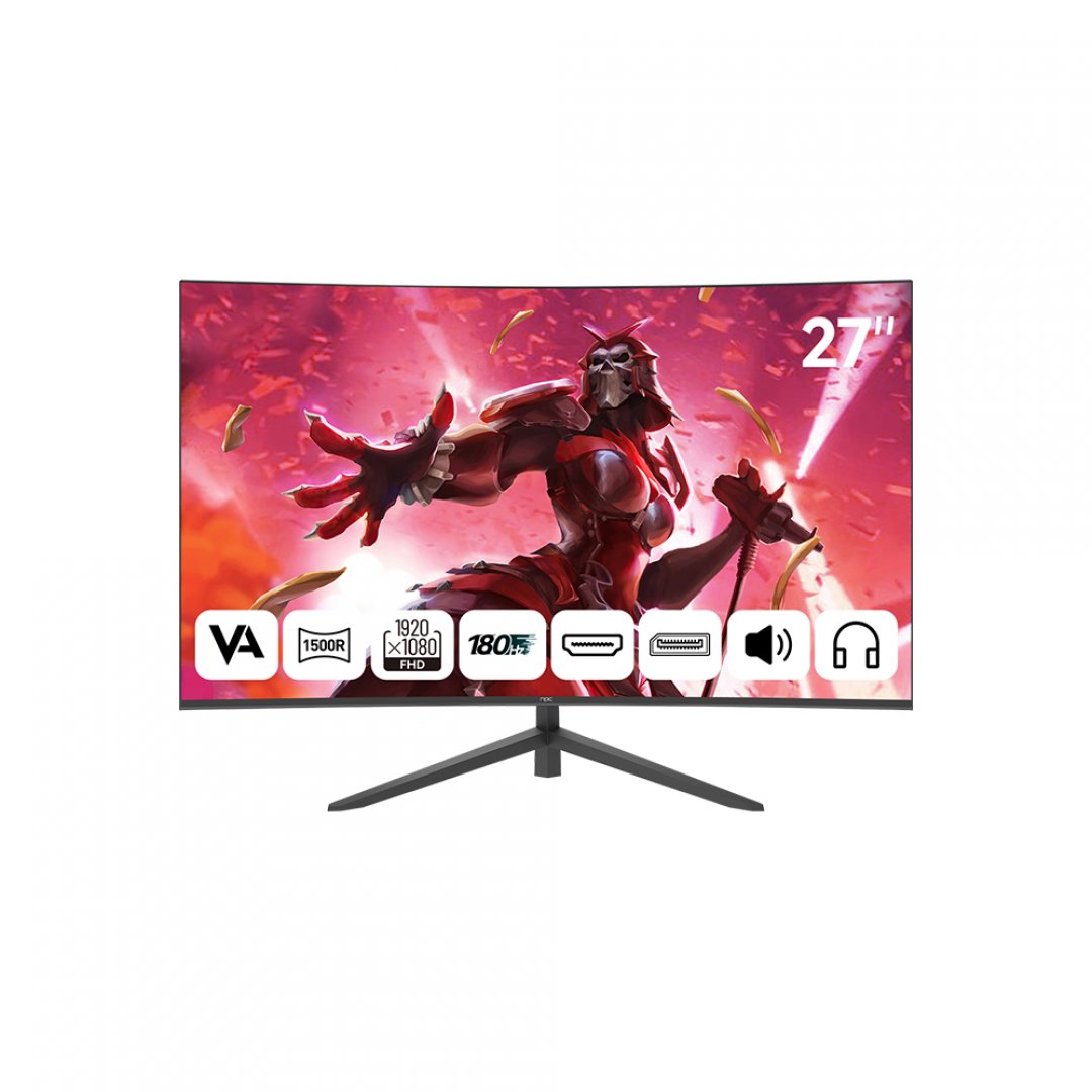 NPC 27" MD270K-V 180Hz 1ms VA Curved FHD Gaming Monitör